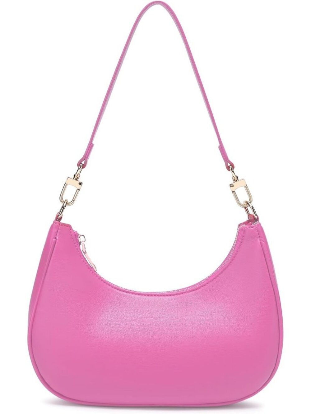 Women's Pink Vintage Hobo Cute Lightweight Underarm Purse Shoulder Bag